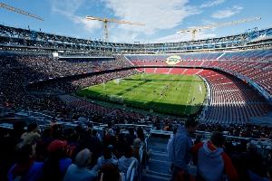 诺坎普VS伯纳乌：容量对决，橄榄球世界杯决赛谁主沉浮？